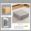 Canapé à compression Mahjong, canapé-lit convertible au sol, canapé modulaire modulaire désossé DIY, aucun assemblage requis, tissu polaire circulaire, 1 repose-pieds, gris clair-497973874