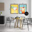 Ensemble de toiles flottantes encadrées noires 2 pièces Cocktail with Modern Splash, design par Kim Allen-202644199-202644192