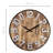 20-Inch Wooden Wall Clock With Metal Numbers