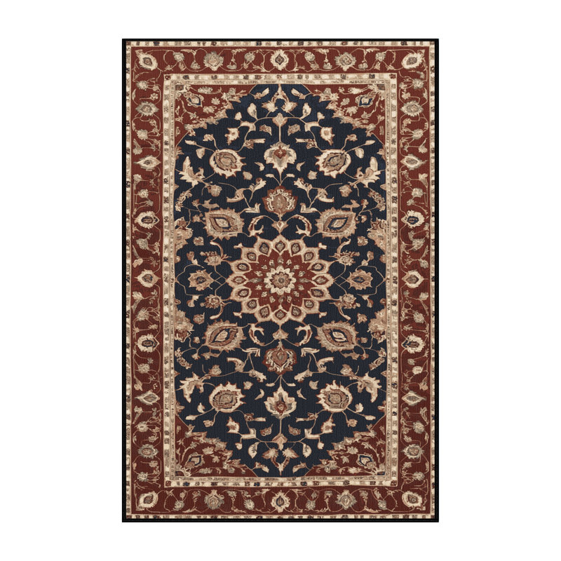 Tapis brun lavable à la machine, Rectangulaire 2 pi x 3 pi