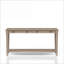 Table basse transitionnelle décontractée à finition sable avec 2 tiroirs de rangement Tablette pour le salon