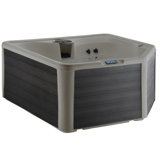 Tahiti Hot Tub 4-Person Lounger, 22 SS Jet,  110V/230V, Stainless Heater, Ozone, Waterfall and Upgraded Lighting