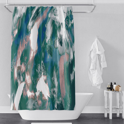 Rideau de douche simple Airyanna