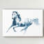 « saphir gallop ii », peinture sur toile tendue-750661275