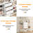 Triple Wide 6 Tiers Industrial Book Shelf With 3 Drawers And Storage Shelves, 73.6" Tall Bookcase With 16 Open Display Shelves, Large Etagere Bookshelf With Metal Frame For Home & Office-77338422
