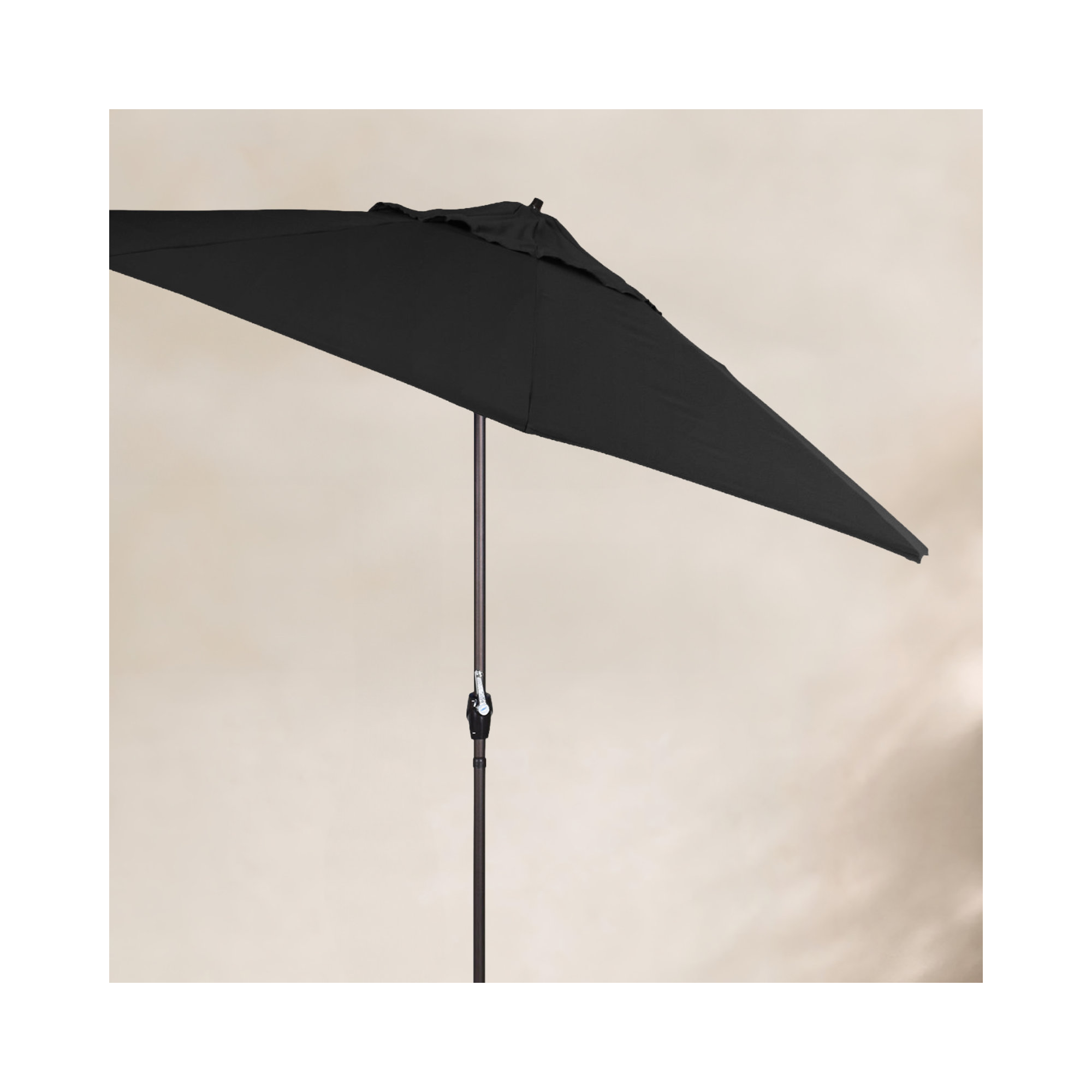Stevie 108'' Outdoor Umbrella, Black Performance