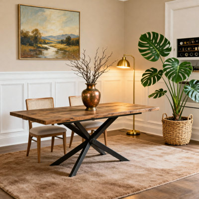 55.11"-70.86"Retro Rectangular Stretch Dining Table With Storage Box For Dining Rooms, Kitchens, And Living Rooms