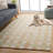 Keyshun Hand Tufted Wool/Cotton Geometric Rug in Ivory/Green-82248862