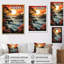 «Beach Crimson Sunset Papercut I», reproduction-91118944-91118950