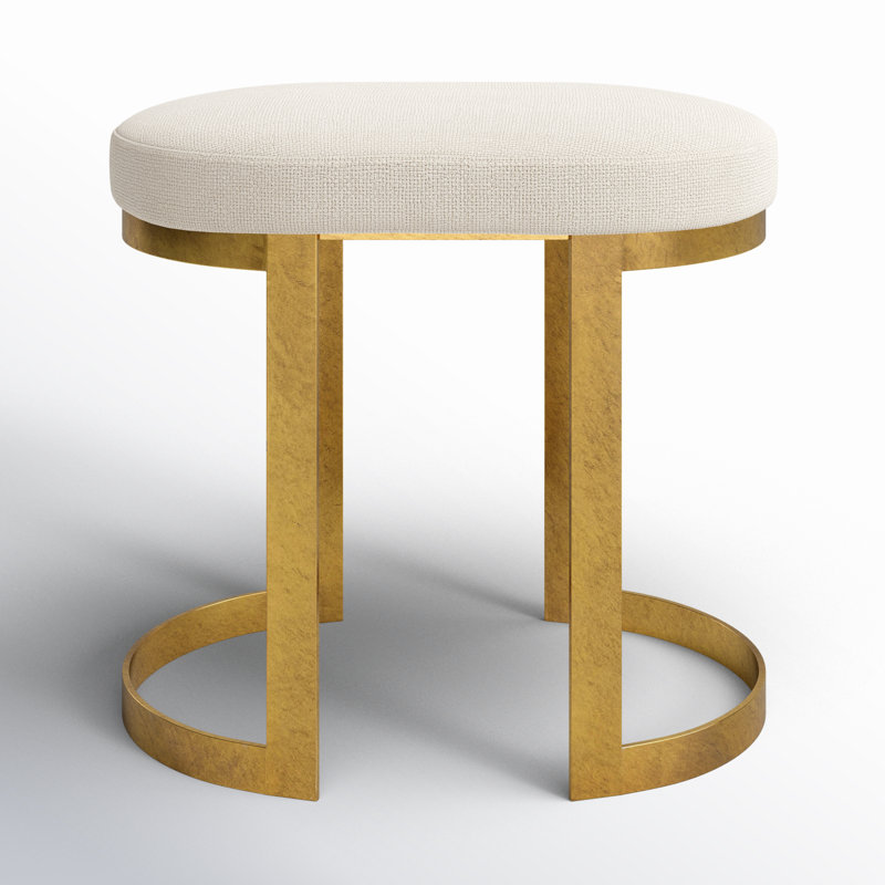 Cianna Accent Stool, Gold