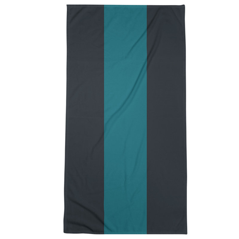 Bath Towel, Black/Prussian Blue