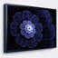 «Glittering Bright Blue Fractal Flower», reproduction d'impression sur toile tendue-63678443-26686830