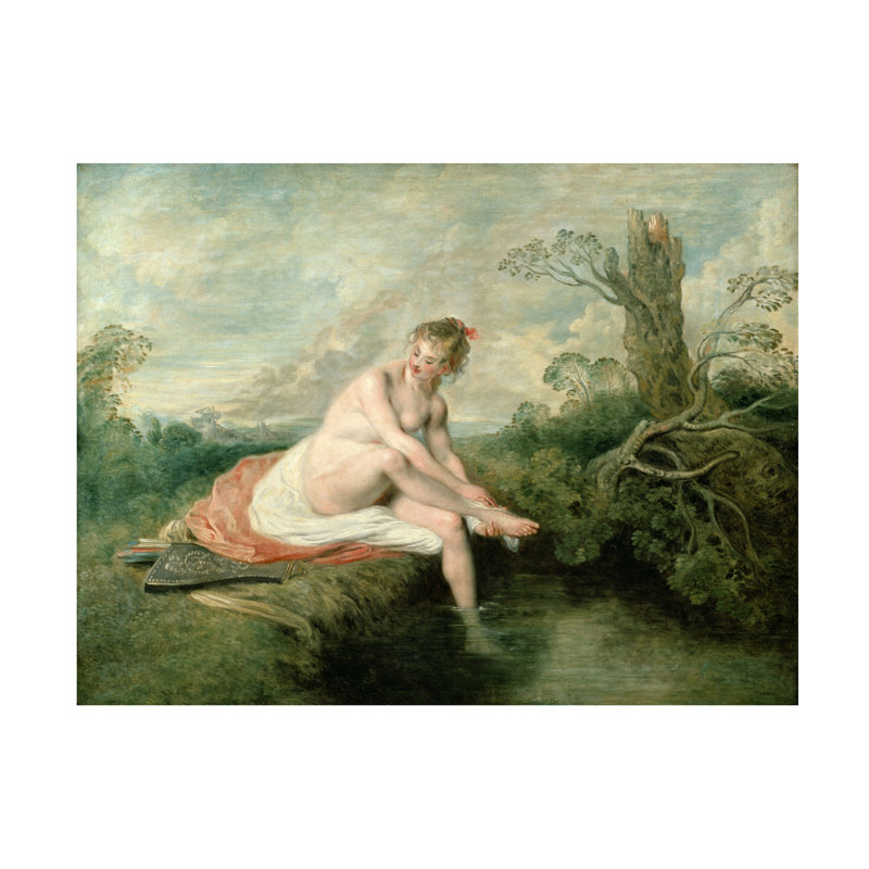Art sur toile de Jean Antoine Watteau, H 14 po x l 19 po