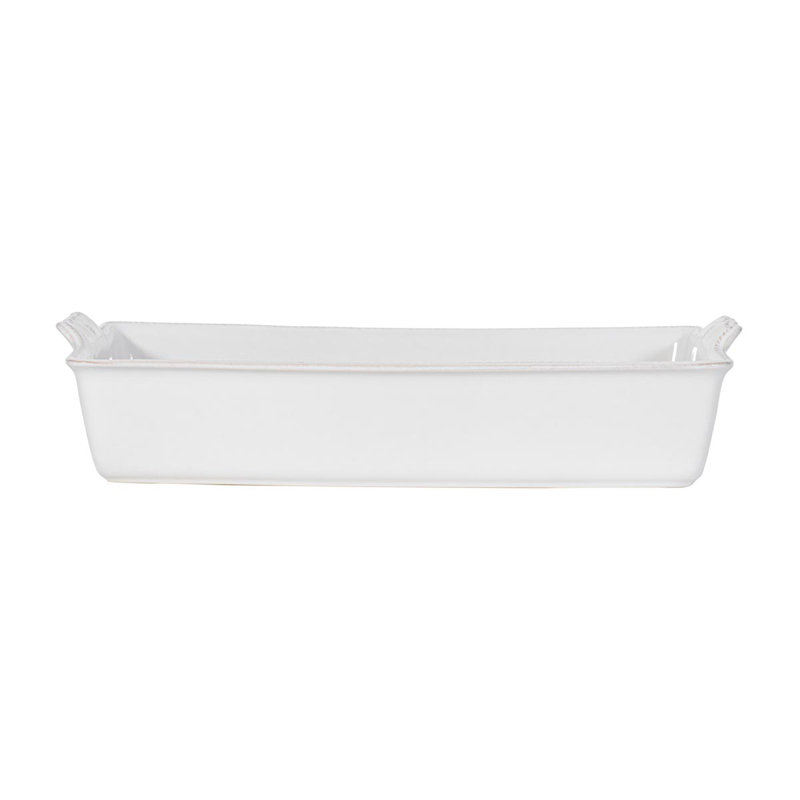 Berry & Thread 13" Rectangular Baker - Whitewash