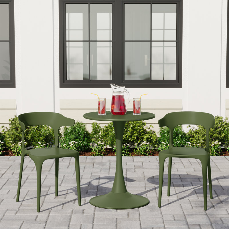 Ensemble repas extérieur 2 personnes, Vert