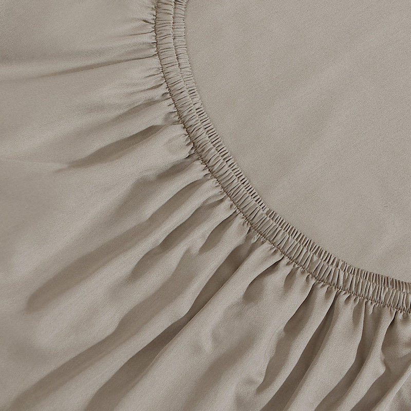 Ensemble de draps 4 pièces Calvin Klein, Ensemble de draps pour grand lit avec 2 taies d'or, Brun pâle