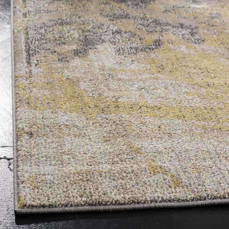 Tapis ivoire / gris Majors, Carré 6 pi 7 po