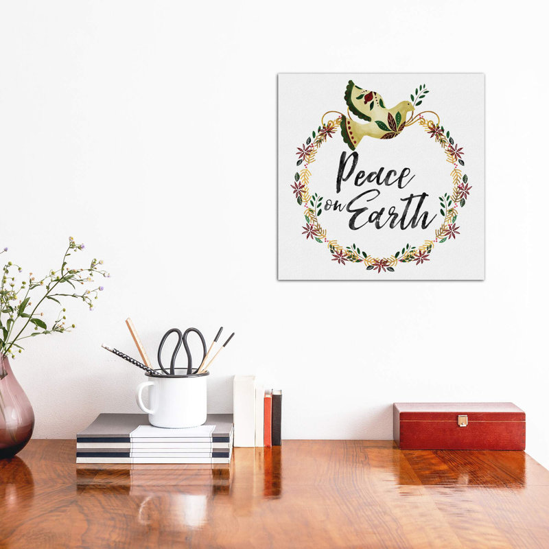 Peace And Joy I - Wrapped Canvas Print, 93.98 cm H x 93.98 cm W x 3.175 cm D
