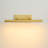 Adjustable Arm Wall Sconce With Gold Finish, 24-Inch Wide Modern Swing Arm Wall Light-673719292
