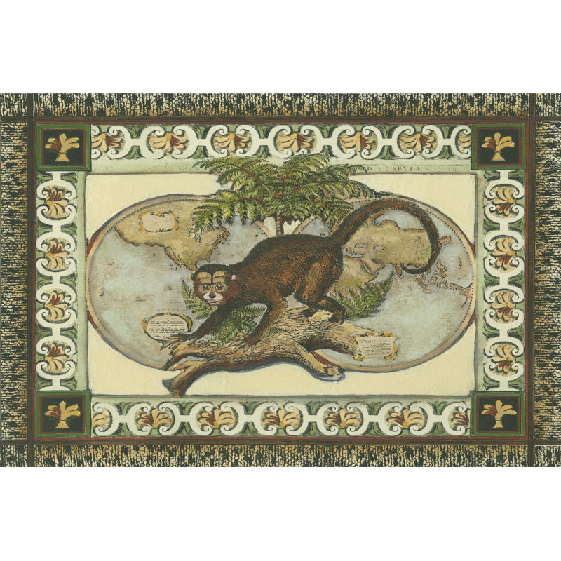 Tropical Monkey I - Wrapped Canvas Art Prints, 46cm H x 30cm W x 3.8cm D