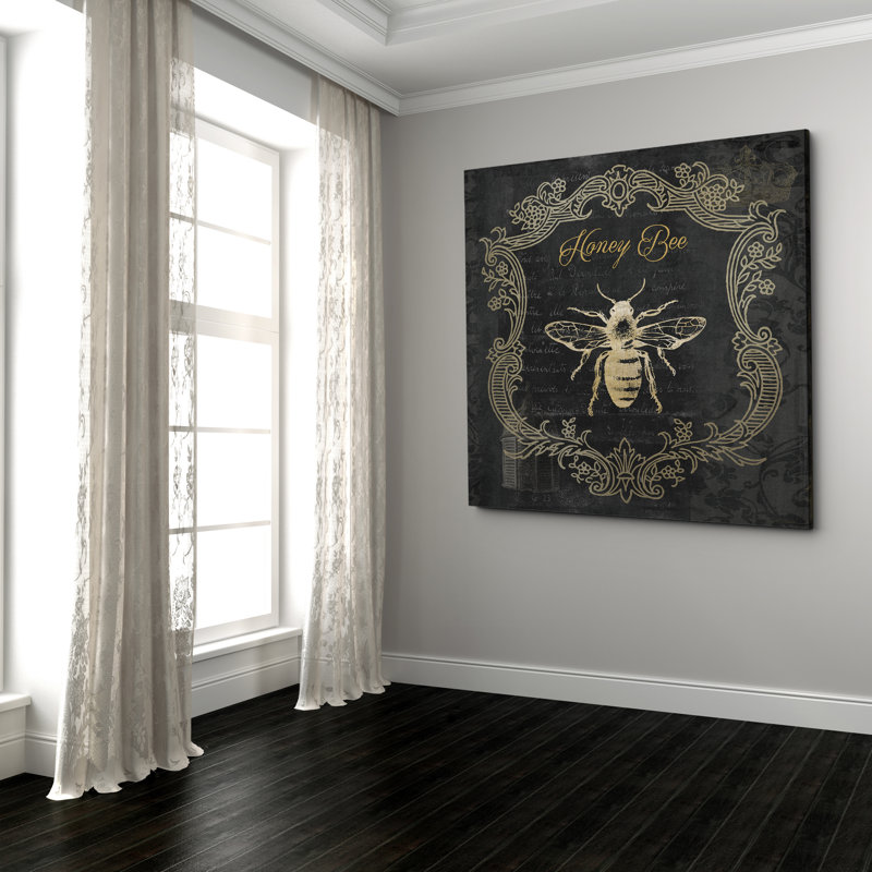 «Royal Honey Bee II», reproduction d'impression sur toile, H 16 po x l 16 po x P 1,5 po, Toile tendue