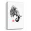 Bungalow Rose «Elephant Profile» par Pechane, art mural en verre acrylique, 24 po x 36 po-922793611
