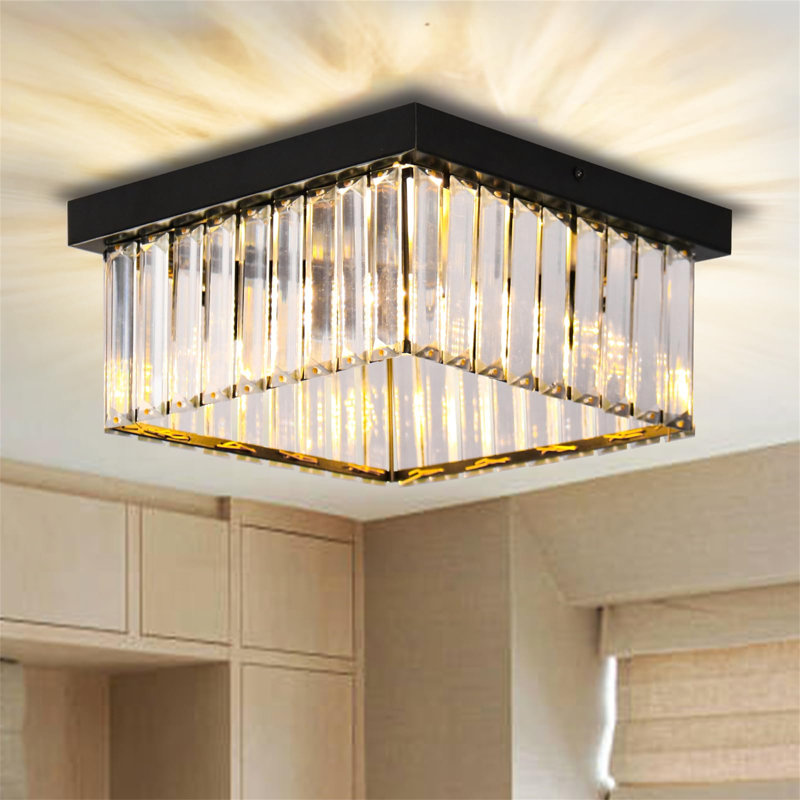 Aizeah Flush Mount, Satin Black