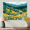 «Green Mountain Summer Flower Meadows I» - paysage mural montagnes