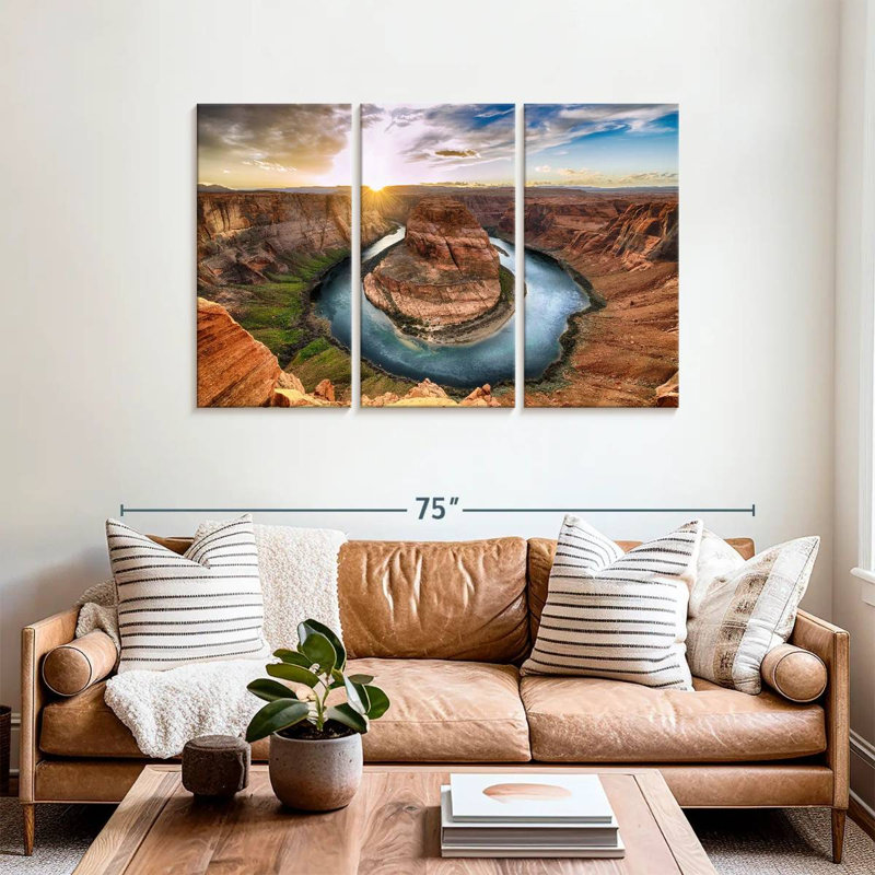 Alvord Horseshoe Bend Sunrise, H 36 po x l 57 po