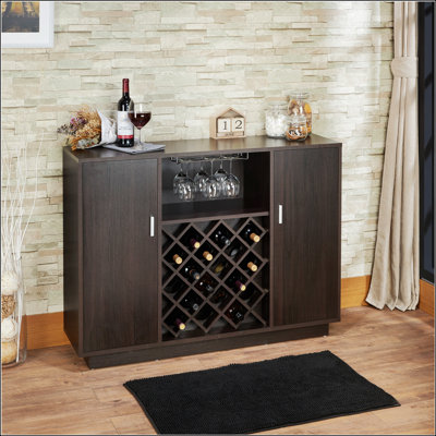 Armoire à vin à finition espresso