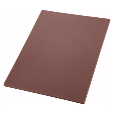 Planche à découper en plastique robuste Winco, 18 po x 24 po x 1/2 po, rouge