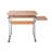 Compact Computer Desk With Side Shelf And Keyboard Panel, Cherry