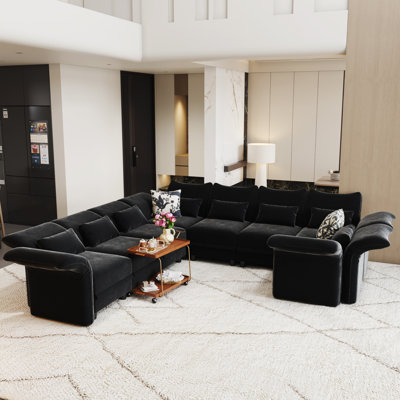 Canapé modulaire réversible avec repose-pieds Boulus