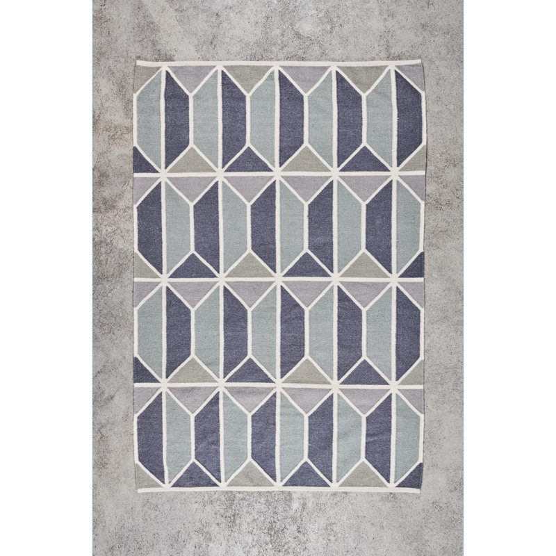 Geometric Hand Woven 160cm X 230cm Area Rug