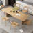 Modern Burlywood Rectangular Solid Wood Dining Table-1811515634-1811515625