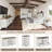 Chiara 60" Sliding Barn Door Sideboard with Drawers, White/Brown-886192595