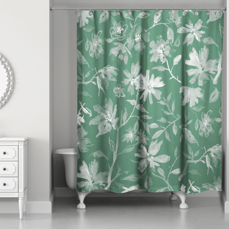 Rideau de douche Roneil, Vert