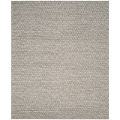 Elle Handmade Wool Silver Rug