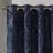 Knitted Jacquard Damask Total Blackout Grommet Top Curtain Panel(Only 1 Pc Panel)-450647598-450647584