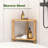 Bamboo Corner Shower Stool, 2-Tier Waterproof Shower Stool