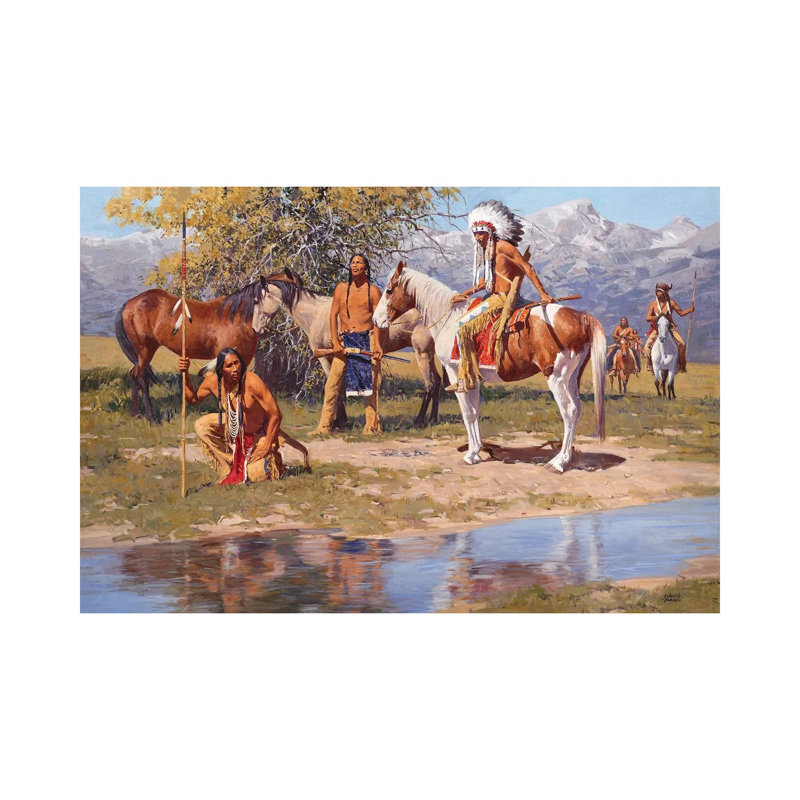 The Still Warm Camp By David Mann - Wrapped Canvas Painting by David Mann - Wrapped Canvas Painting