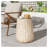 Outdoor Cleme Carved Side Table, Gold-272890663