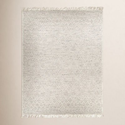 Esty Ivory Hand-Woven Wool Rug