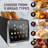 Inspirex 4-slice Touchscreen Toaster, Black-122513337