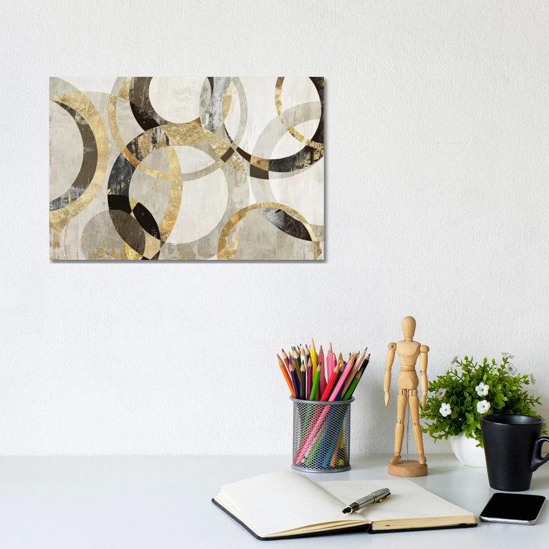 Overlaps by Tom Reeves - Wrapped Canvas Painting, 20.32 cm H x 30.48 cm W