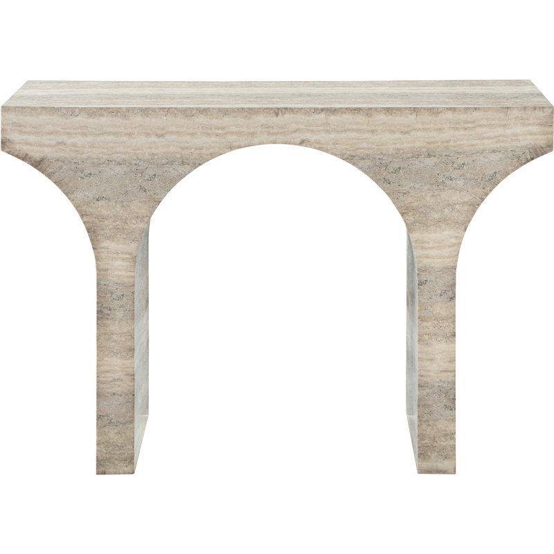 Jimerson Finished Console Table, Travertine