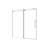 Brushed Frameless Shower Door