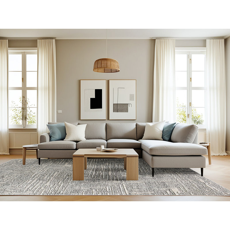 Geometric Indoor Rug, Rectangle 8' x 12'