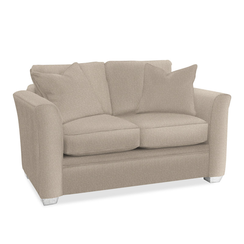 Bridgeport 62'' Upholstered Sofa, White Textured Performance; 0865-91, Frost White Finish
