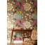 Papier peint floral, décoration murale pastel bohémien